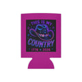 Patriotic Cowboy Can Cooler — "This Is My Country 1776-2026" America, July 4th, Western Koozie