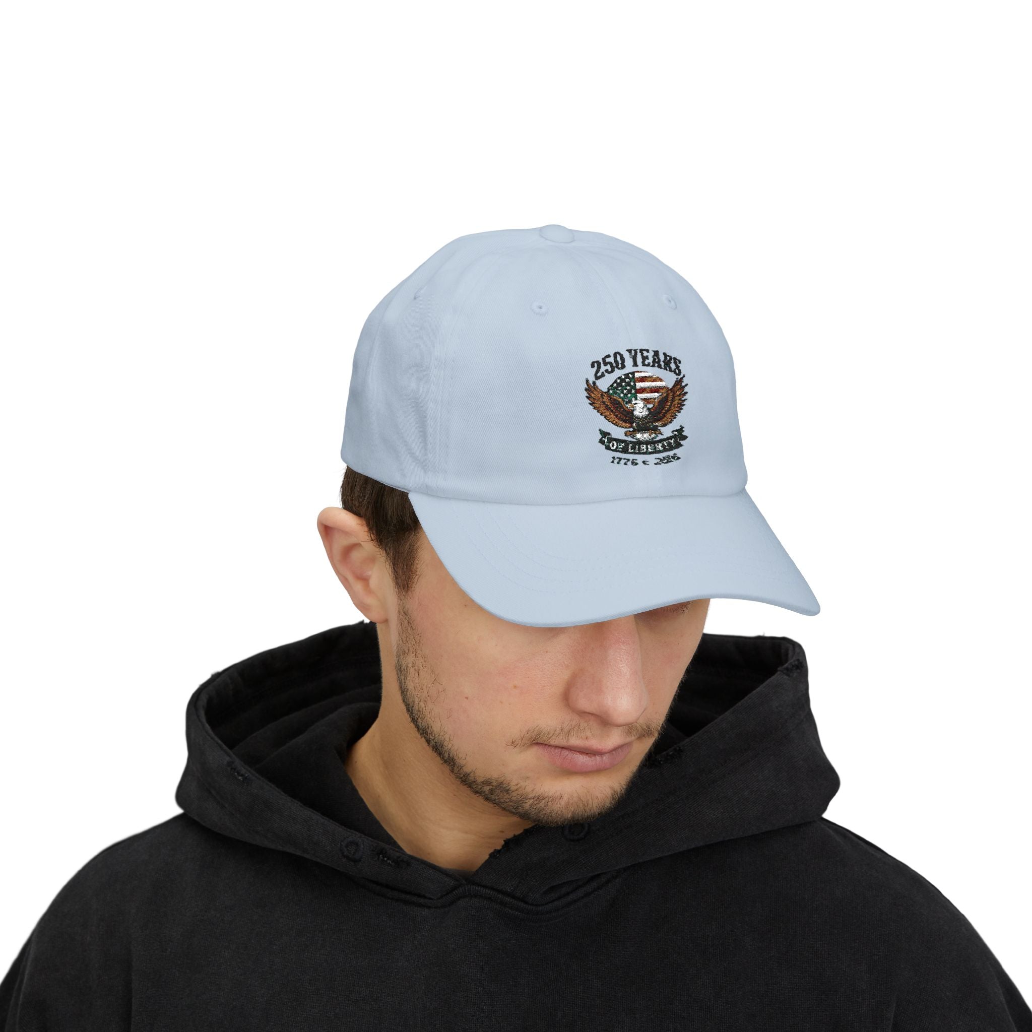 4th of July Dad Cap — 250th Liberty Eagle Baseball Hat