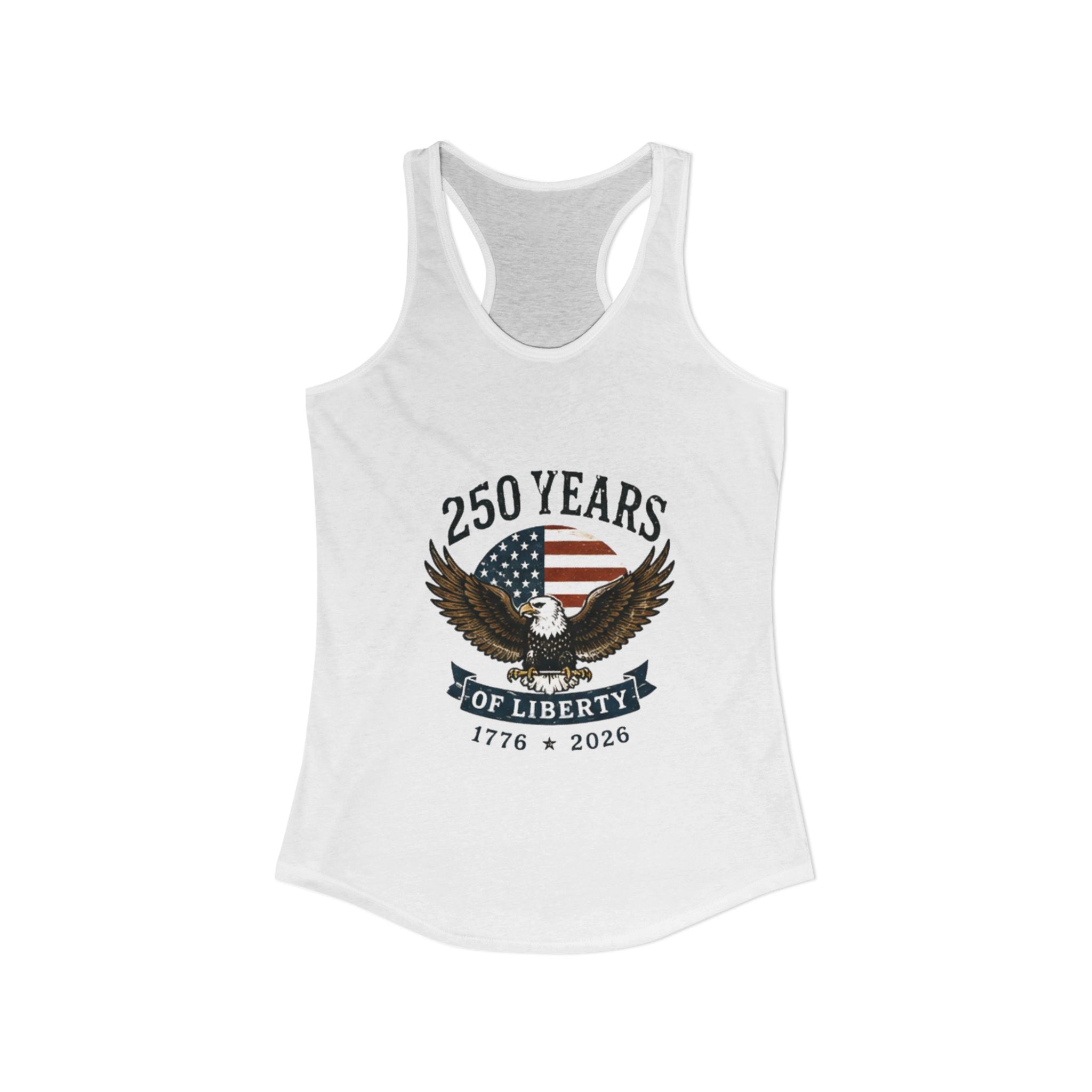 Women's Racerback Tank Top 250 America July 4th USA Merica