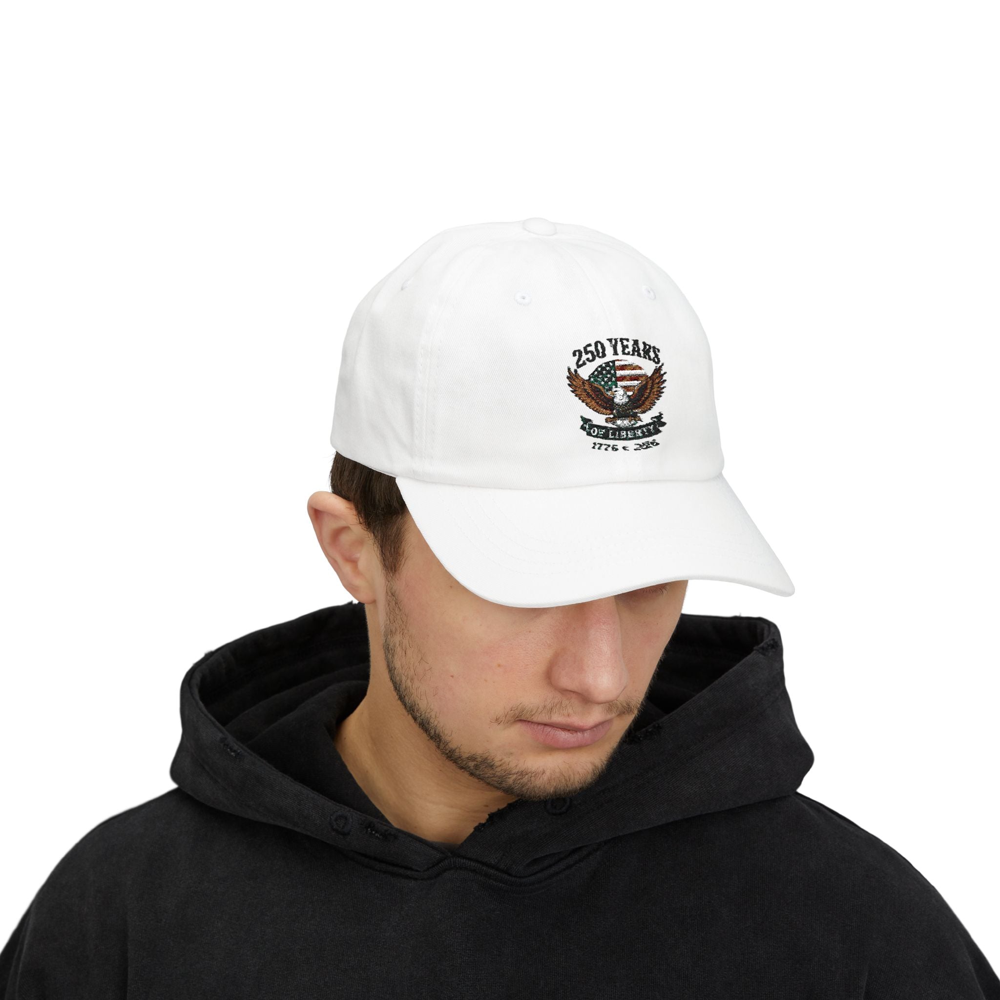 4th of July Dad Cap — 250th Liberty Eagle Baseball Hat