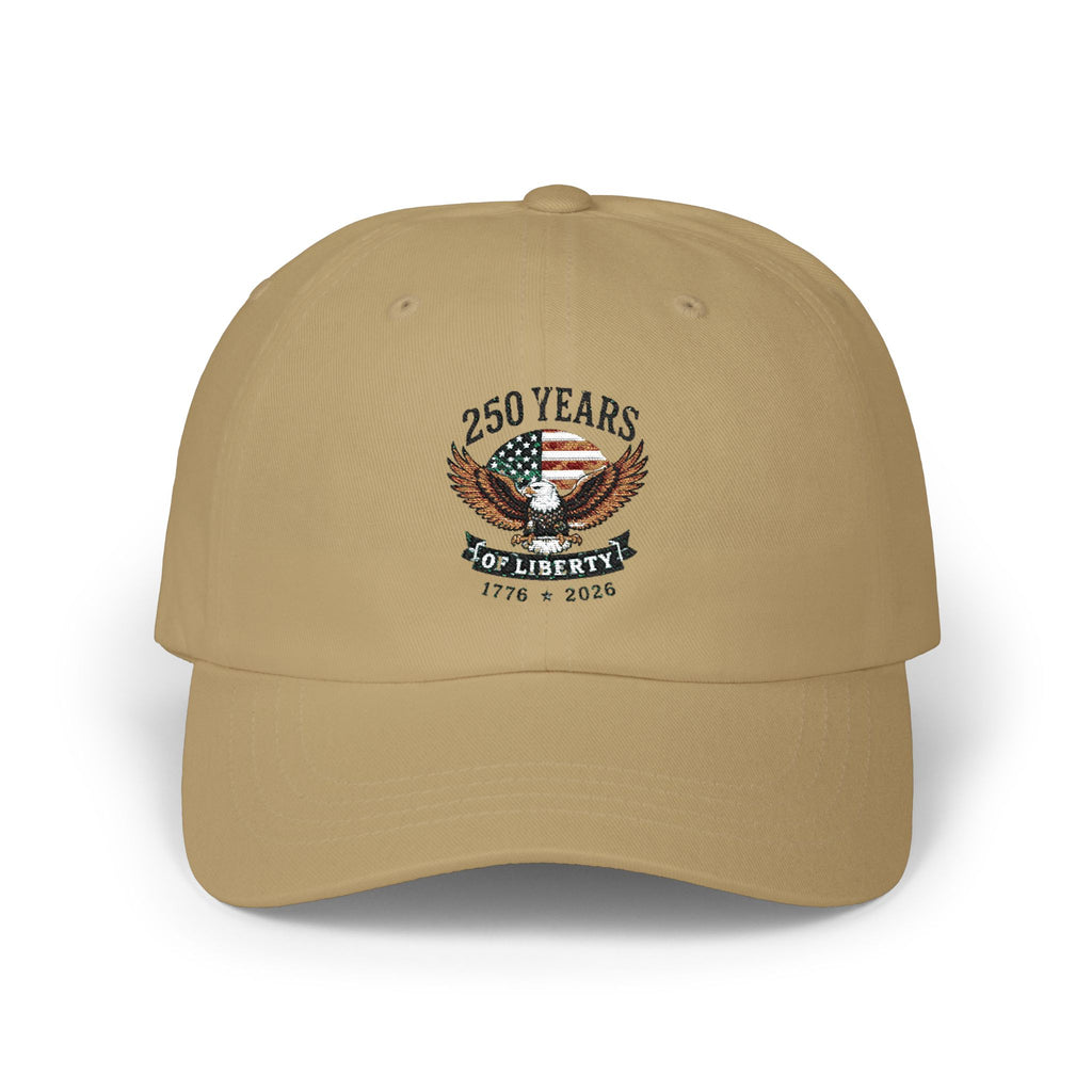 4th of July Dad Cap — 250th Liberty Eagle Baseball Hat