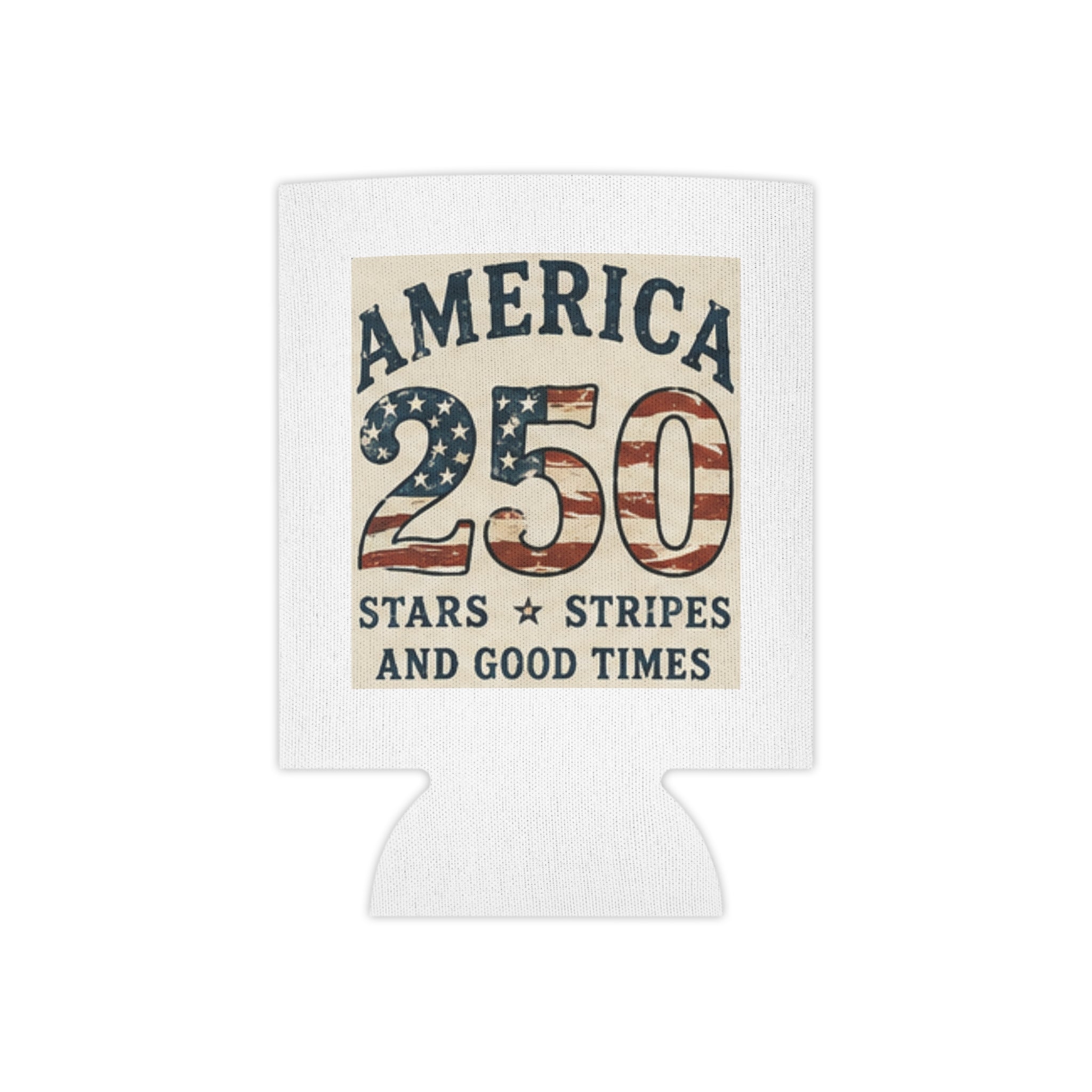 Can Cooler — 'Party Like It's 1776' / 'America 250' Patriotic 4th of July Beverage Koozie — Freedom Huggie