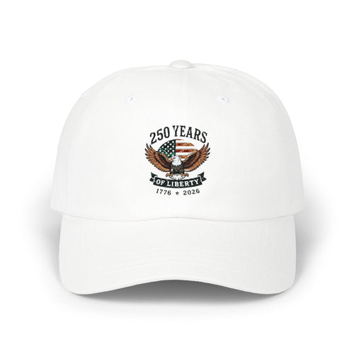 4th of July Dad Cap — 250th Liberty Eagle Baseball Hat