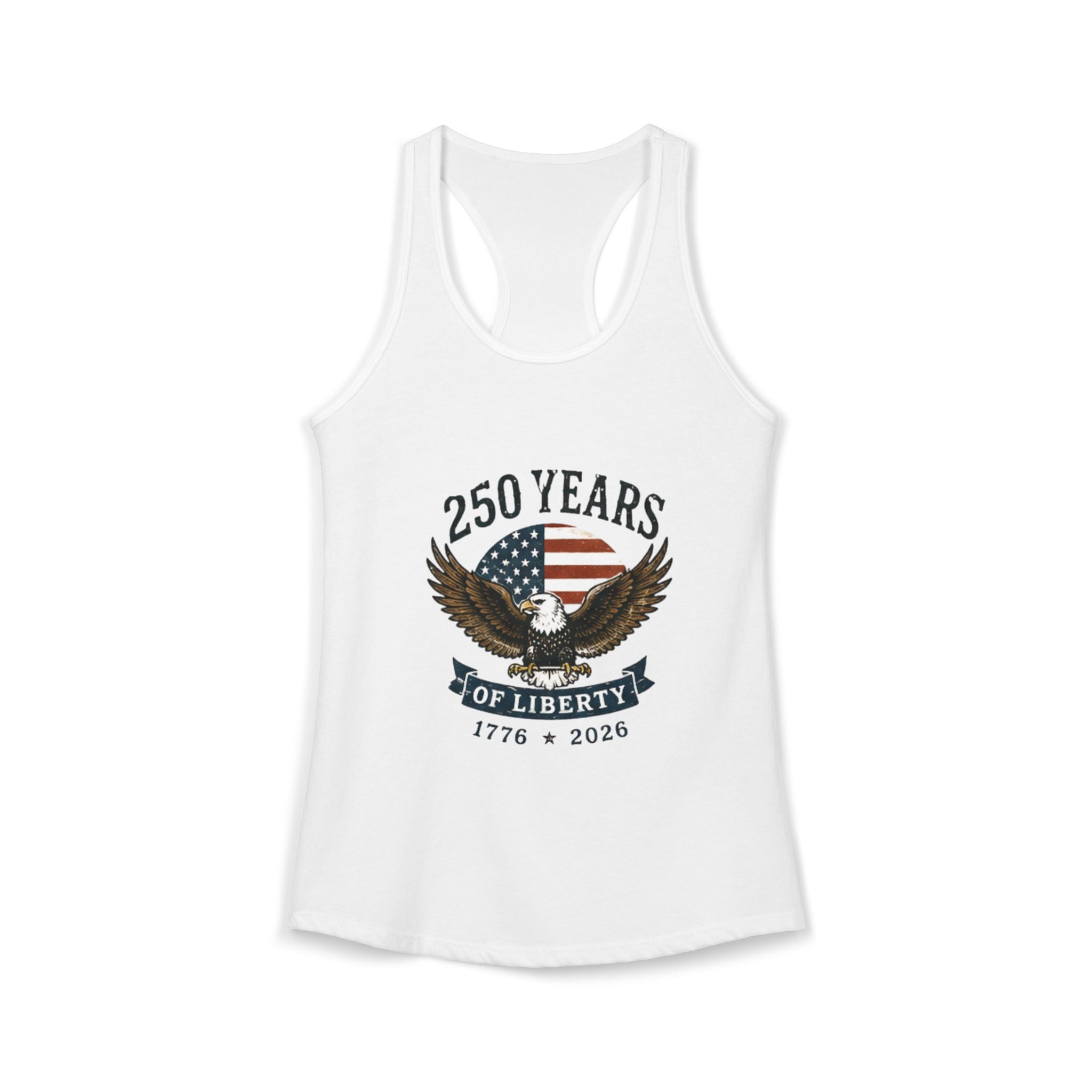 Women's Racerback Tank Top 250 America July 4th USA Merica