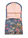 Blue Floral Travel Jewelry Organizer
