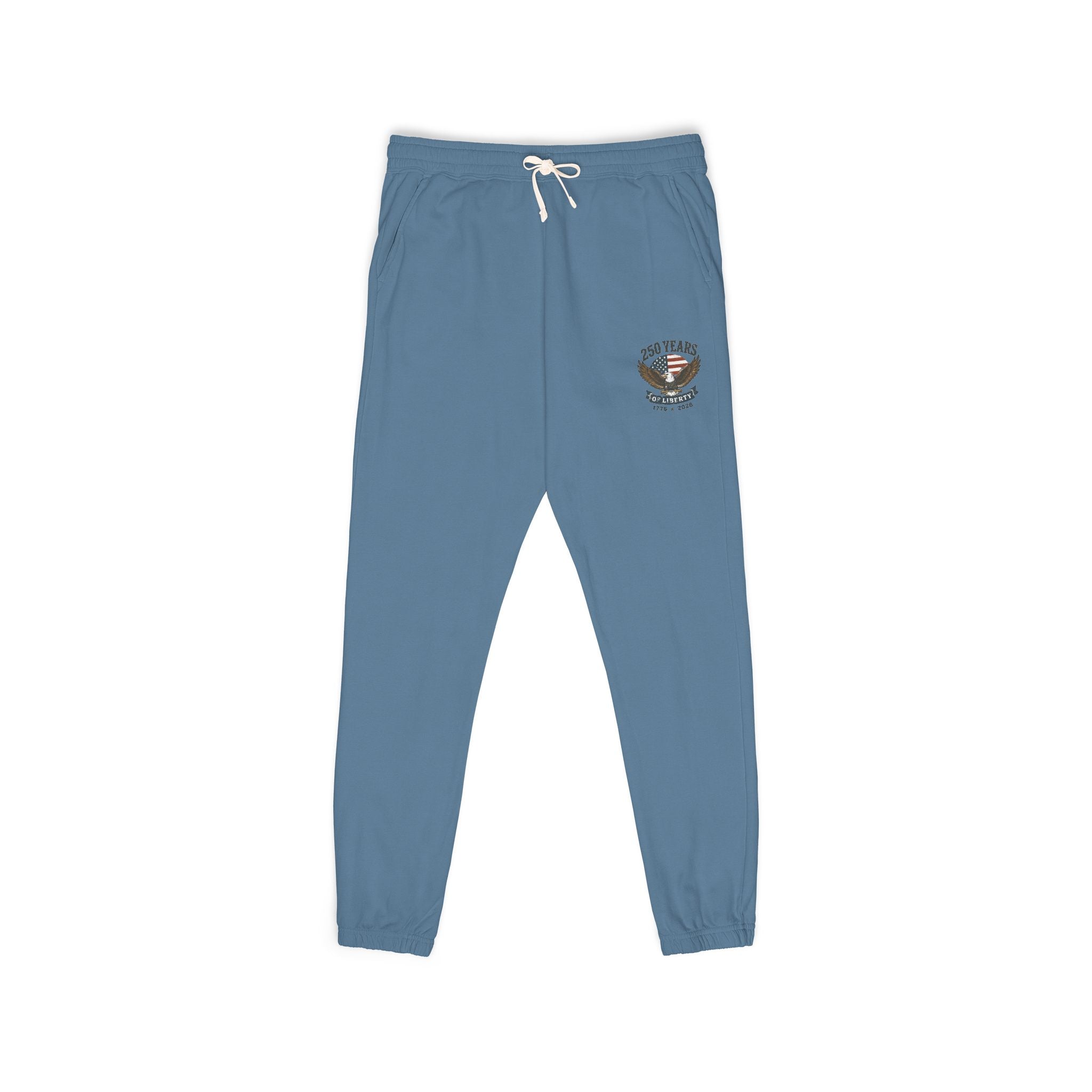 4th of July Liberty Sweatpants — America Freedom Graphic Fleece — 250 Celebration