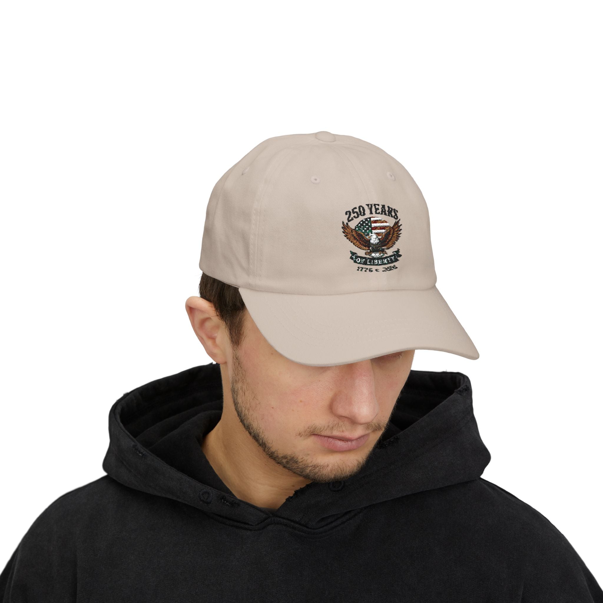 4th of July Dad Cap — 250th Liberty Eagle Baseball Hat