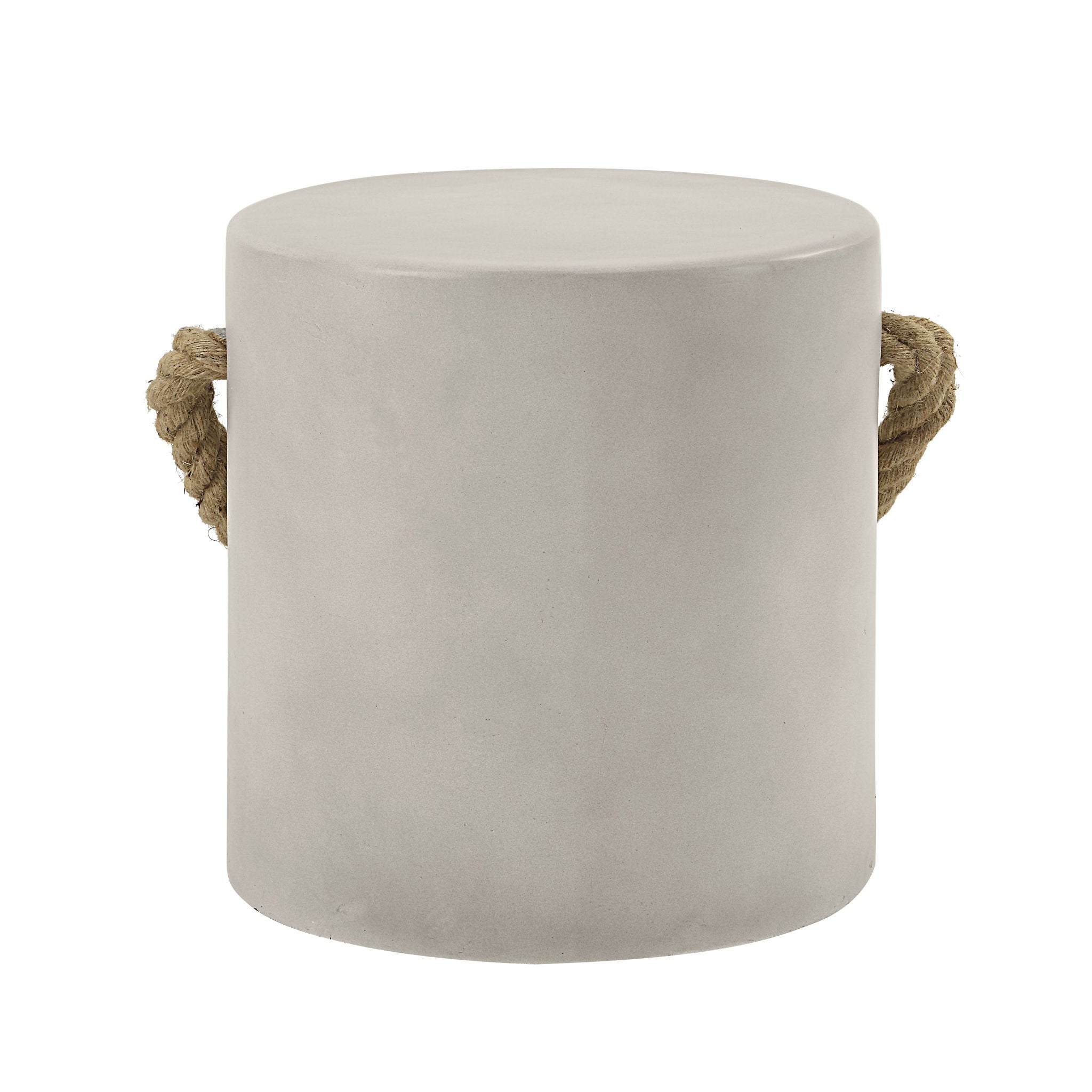 Gene Fiber Concrete Accent Table - Gray